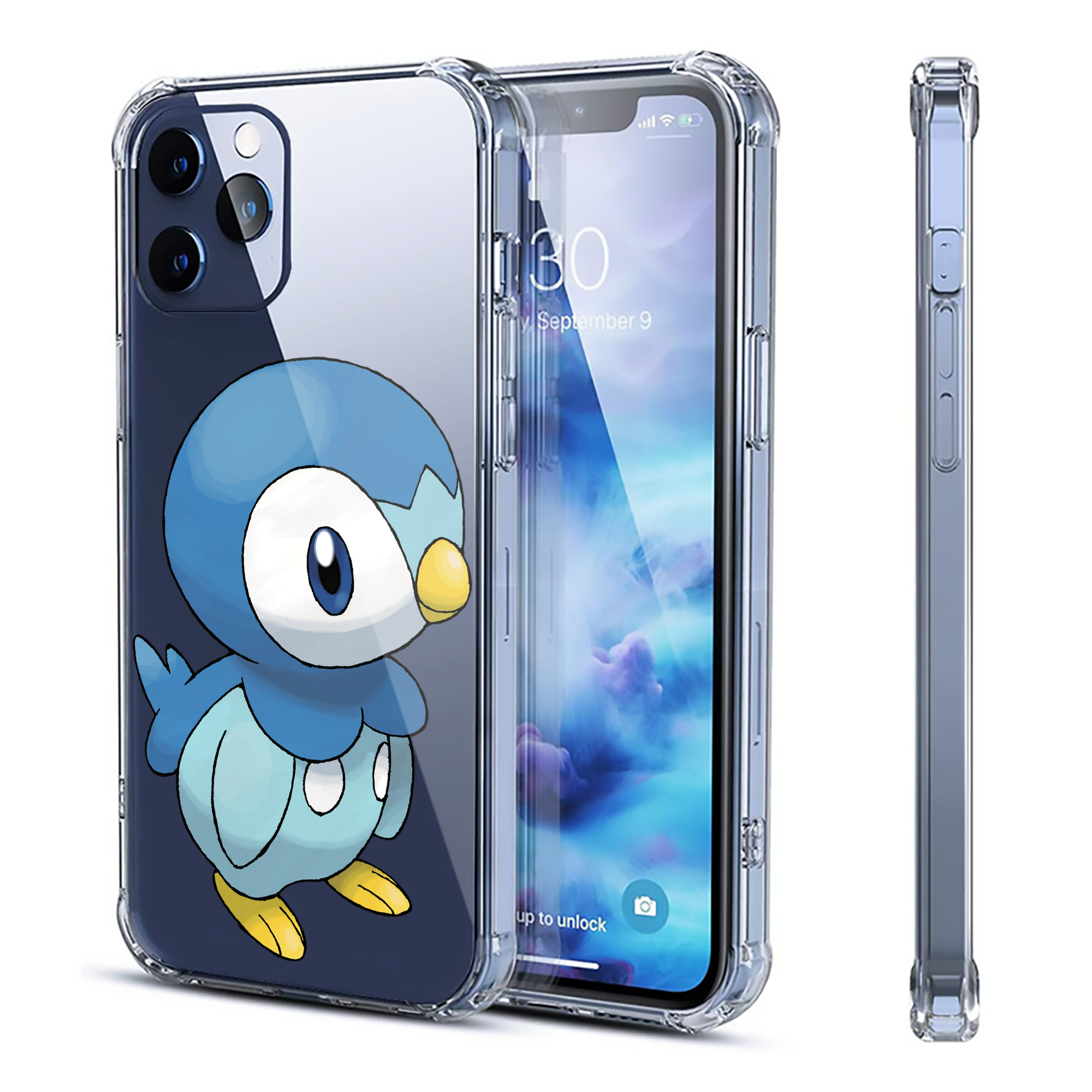 （画像用） ポケットモンスター Pokémon 【iPhone 12シリーズ対応】透明スマホケース（クリアソフトケース）